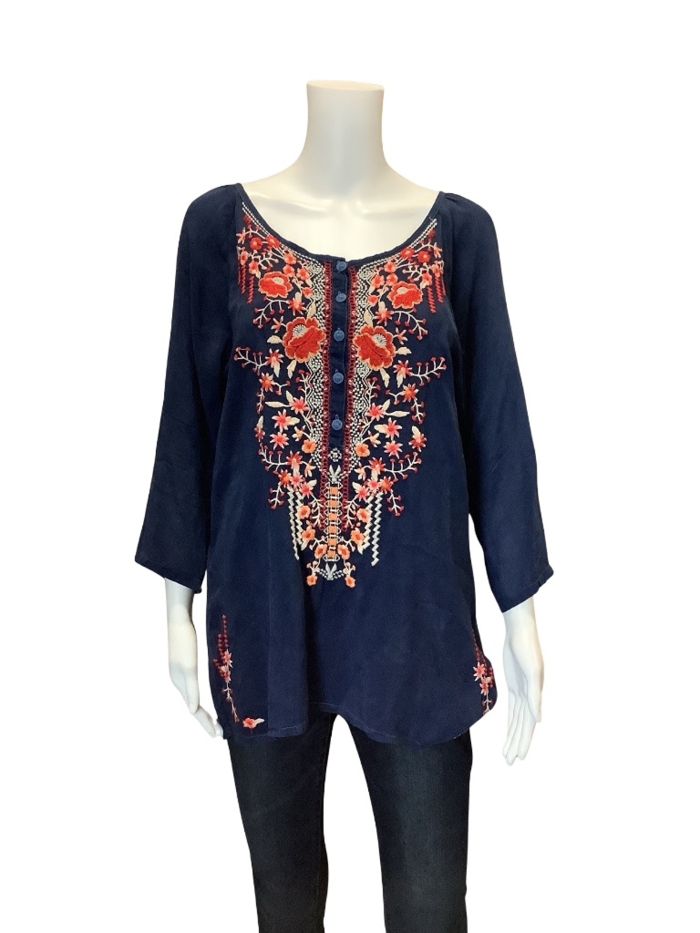Johnny Was Women's Tunic Blue Size: S